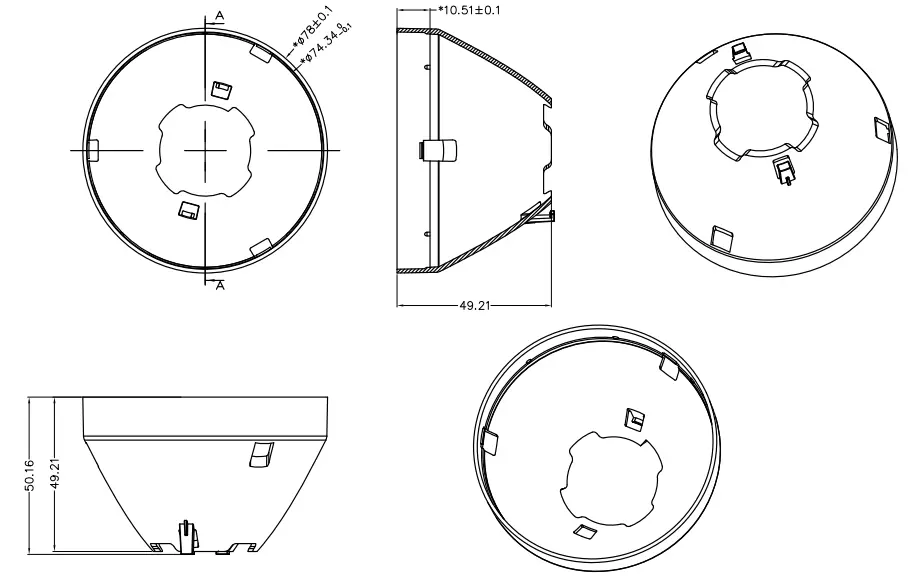  2 Downlight lens 7S Series
